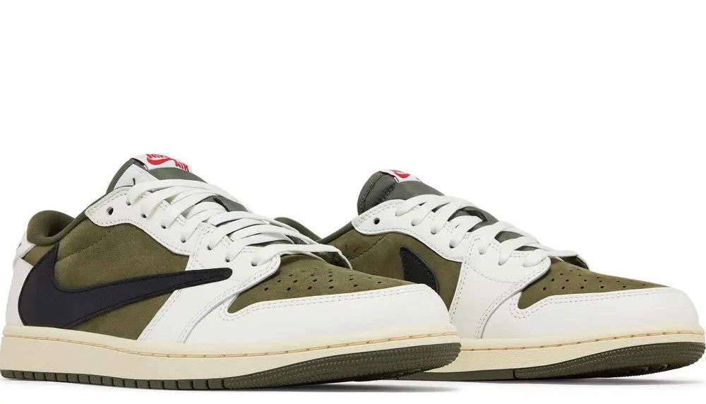 Travis Scott X Air Jordan 1 Low 'Medium Olive" DM7866 200