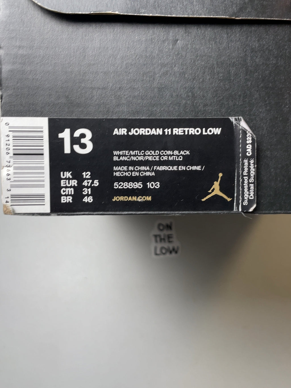 Jordan 11 Retro Low Closing Ceremony (USED)