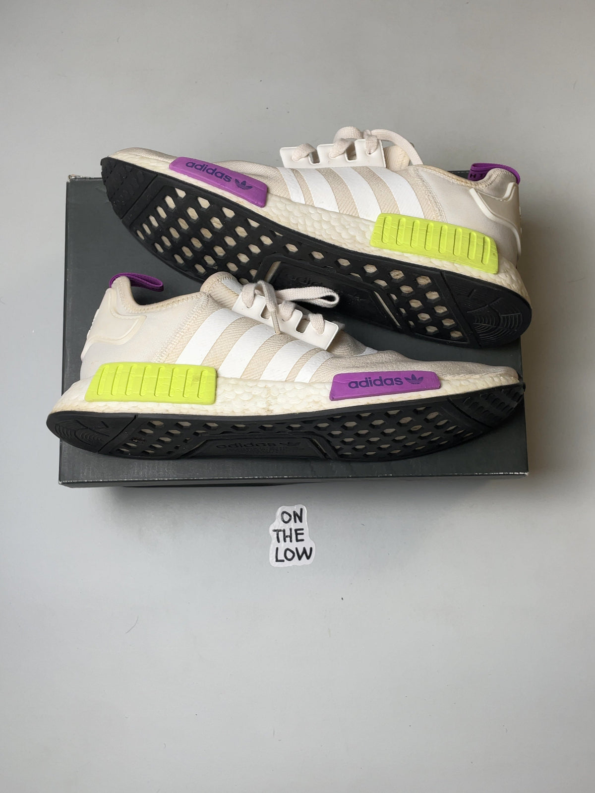 adidas NMD R1 Chalk White Semi Solar Yellow (USED)