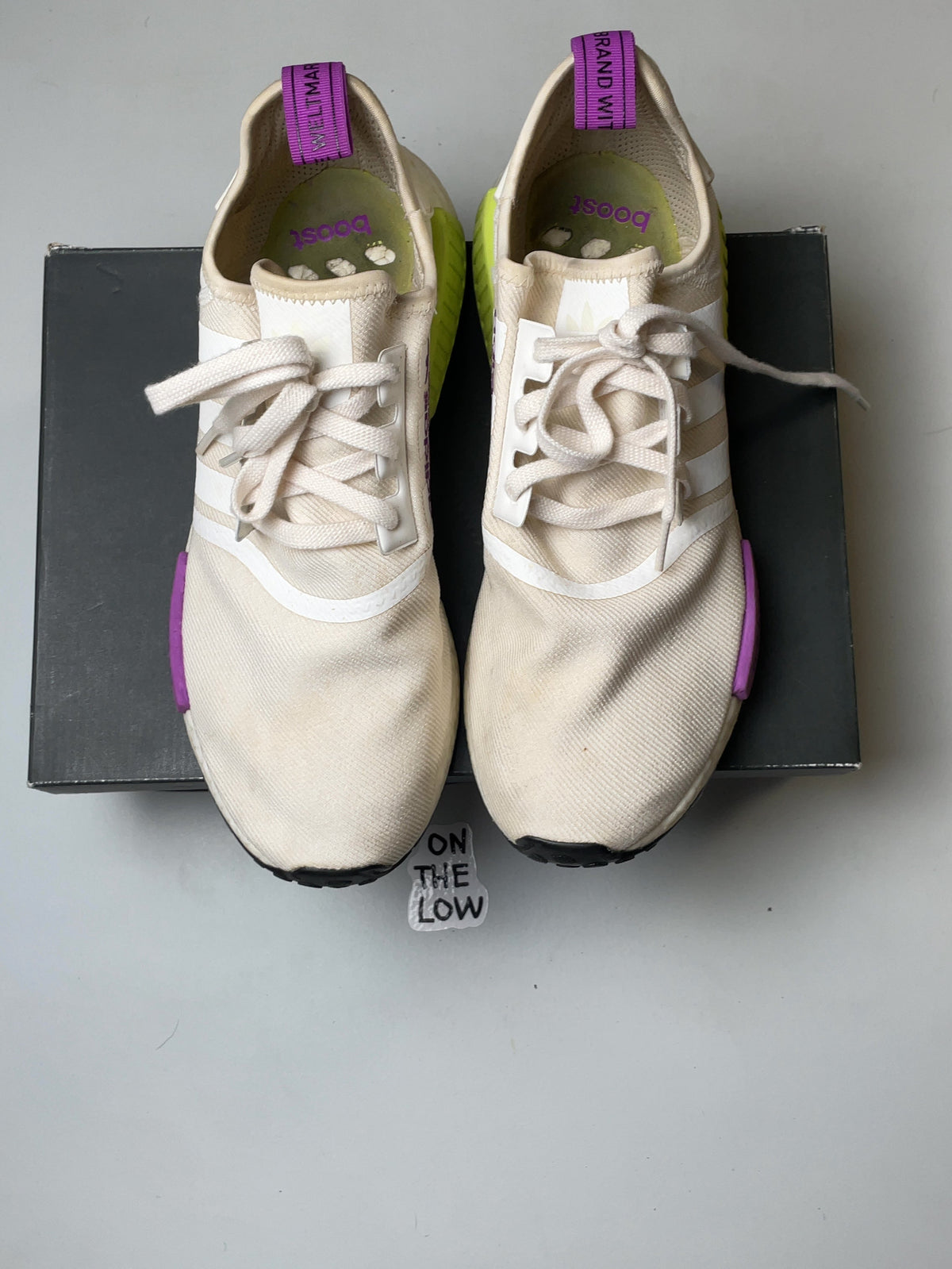 adidas NMD R1 Chalk White Semi Solar Yellow (USED)
