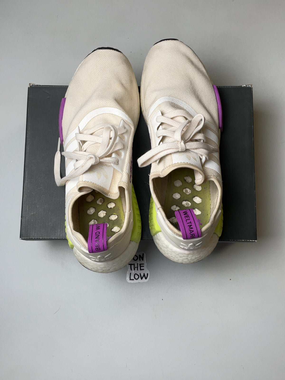 adidas NMD R1 Chalk White Semi Solar Yellow (USED)