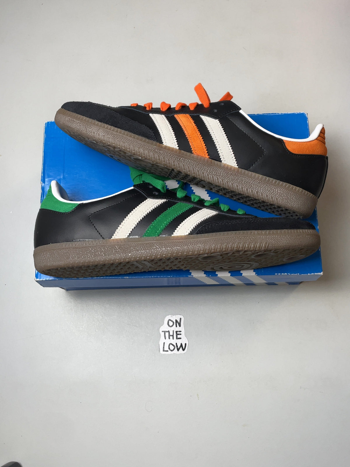 Adidas Samba Black Orange Green