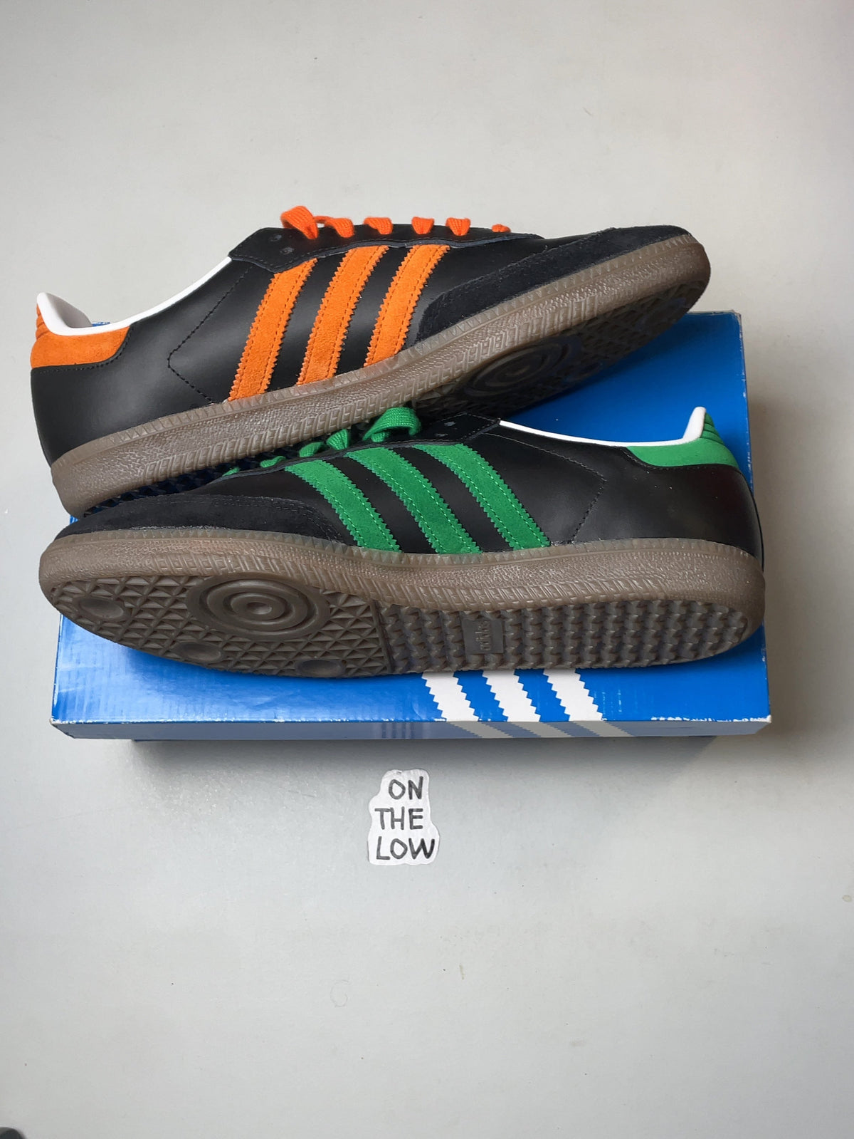 Adidas Samba Black Orange Green
